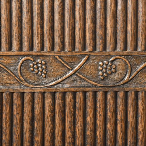 CARVED OAK MONKS BENCH - ADDITIONAL PHOTO 3