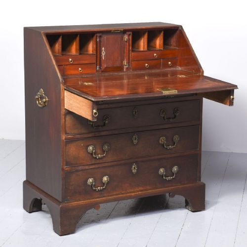 RARE GILES GRENDEY MAHOGANY BUREAU - ADDITIONAL PHOTO 4