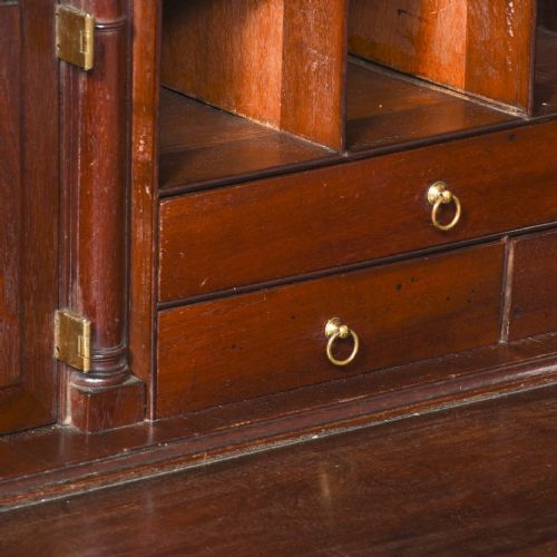 RARE GILES GRENDEY MAHOGANY BUREAU - ADDITIONAL PHOTO 6