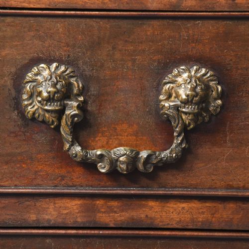 RARE GILES GRENDEY MAHOGANY BUREAU - ADDITIONAL PHOTO 10