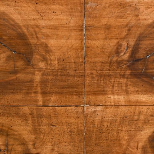 GEORGE II STYLE FIGURED WALNUT FOLDOVER GAMES TABLE - ADDITIONAL PHOTO 3