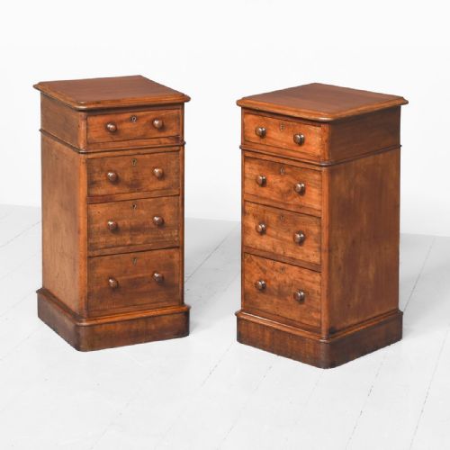 Pair of Mahogany Bedside Lockers