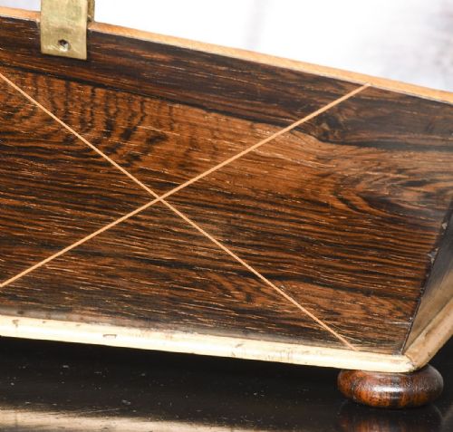FRENCH ROSEWOOD SEWING BASKET - ADDITIONAL PHOTO 5