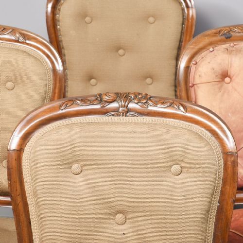SET OF 9 CARVED DINING CHAIRS - ADDITIONAL PHOTO 6