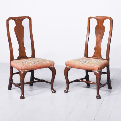 PAIR OF GEORGE II MAHOGANY SIDE CHAIRS