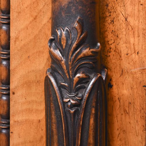 BURR WALNUT AND AMBOYNA CREDENZA - ADDITIONAL PHOTO 5