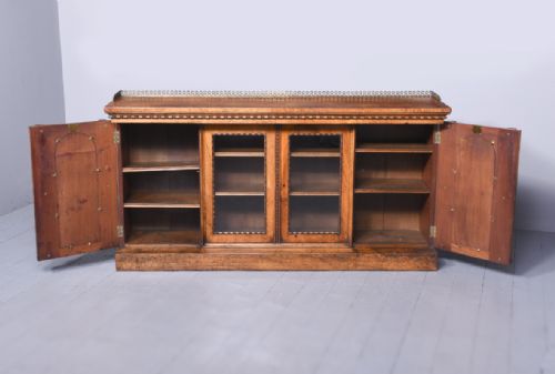 BURR WALNUT AND AMBOYNA CREDENZA - ADDITIONAL PHOTO 14