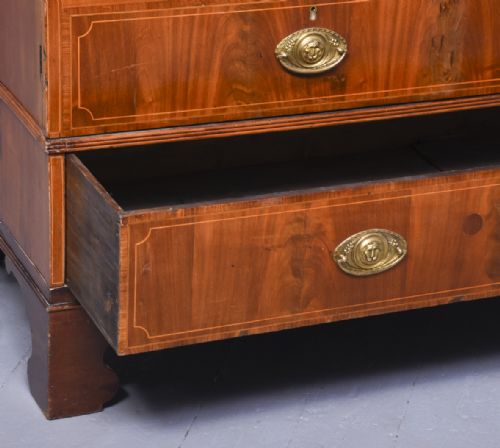 INLAID GEORGE III LINEN PRESS - ADDITIONAL PHOTO 4