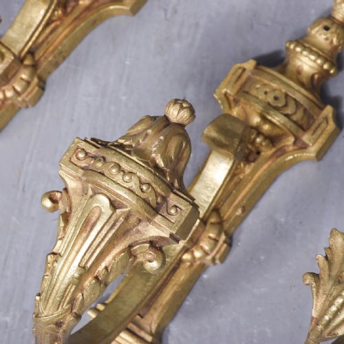 SET OF 4 FRENCH GILDED BRASS TIEBACKS - ADDITIONAL PHOTO 2
