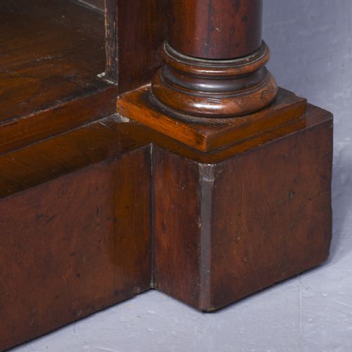 WILLIAM IV MAHOGANY OPEN BOOKCASE - ADDITIONAL PHOTO 2