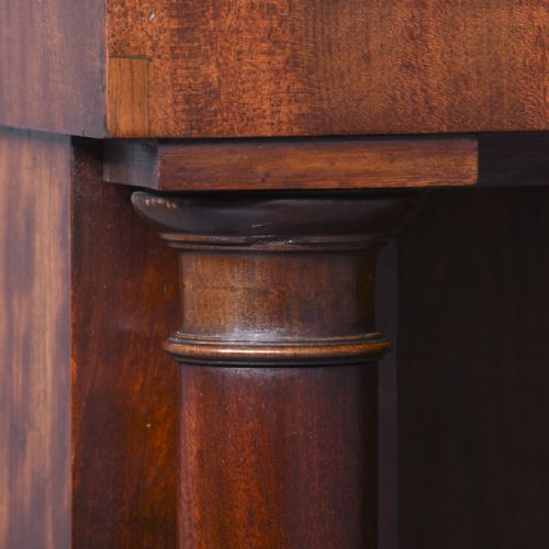 WILLIAM IV MAHOGANY OPEN BOOKCASE - ADDITIONAL PHOTO 5
