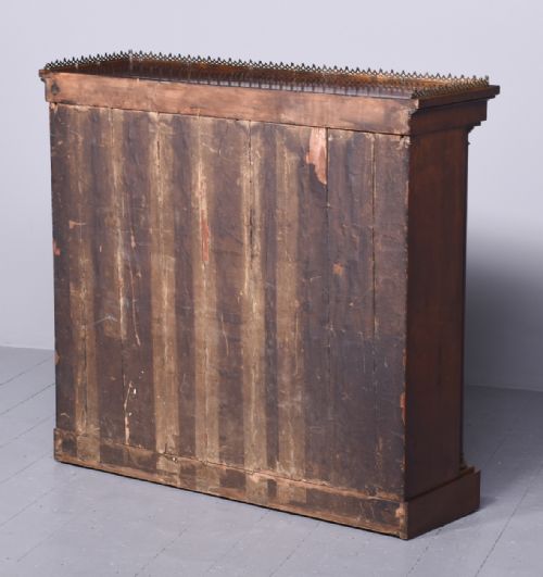 WILLIAM IV MAHOGANY OPEN BOOKCASE - ADDITIONAL PHOTO 6