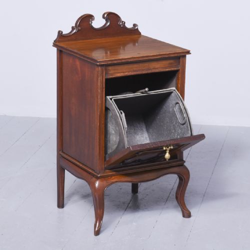 LOUIS XV STYLE MAHOGANY COAL DEPOT - ADDITIONAL PHOTO 4