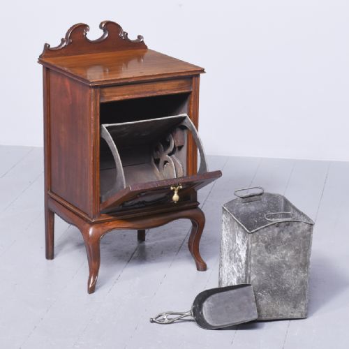LOUIS XV STYLE MAHOGANY COAL DEPOT - ADDITIONAL PHOTO 5