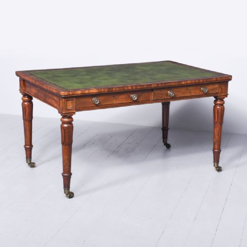 Fine Quality William IV Mahogany Library Table