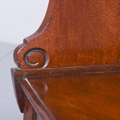 PAIR OF GEORGE IV MAHOGANY HALL CHAIRS - ADDITIONAL PHOTO 2