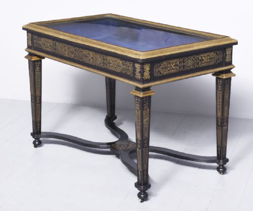 BRASS INLAID DISPLAYBIJOUTERIE TABLE - ADDITIONAL PHOTO 6