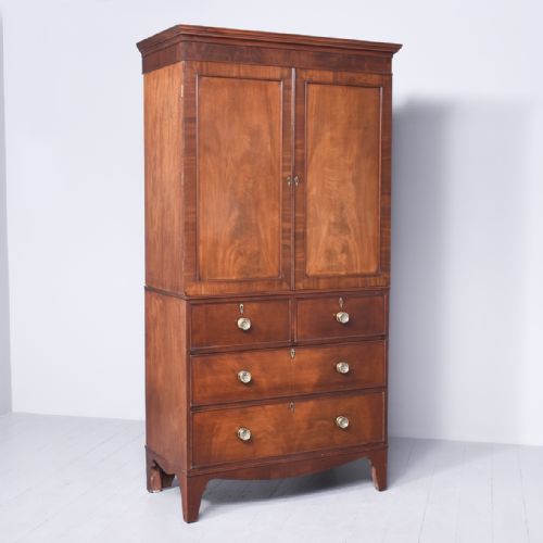 Mahogany Linen Press