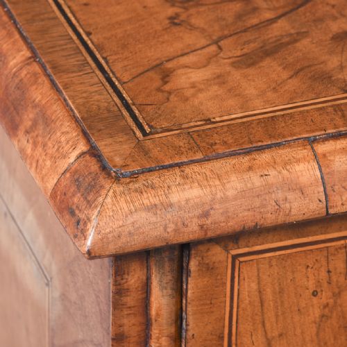 WILLIAM MARY INLAID WALNUT CHEST OF DRAWERS - ADDITIONAL PHOTO 2