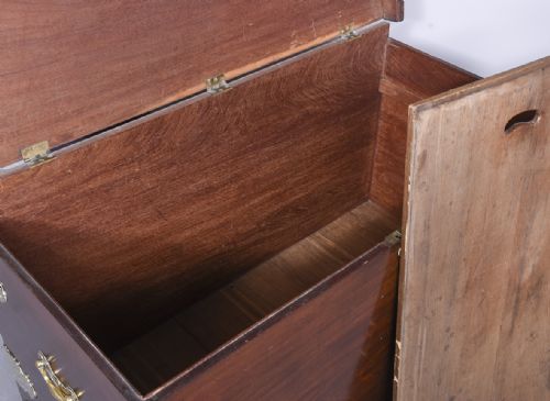GEORGE III MAHOGANY DOWRY CHEST ON STAND - ADDITIONAL PHOTO 5
