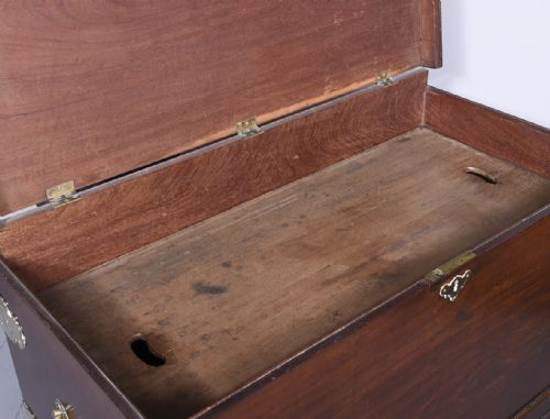 GEORGE III MAHOGANY DOWRY CHEST ON STAND - ADDITIONAL PHOTO 10