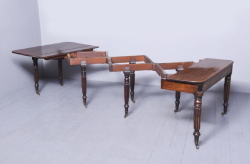 RARE GEORGE IV PATENT ACTION DINING TABLE - ADDITIONAL PHOTO 1