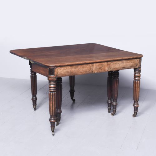 RARE GEORGE IV PATENT ACTION DINING TABLE - ADDITIONAL PHOTO 11