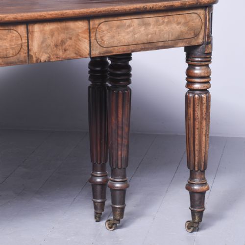 RARE GEORGE IV PATENT ACTION DINING TABLE - ADDITIONAL PHOTO 12