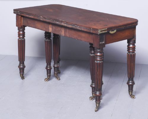 RARE GEORGE IV PATENT ACTION DINING TABLE - ADDITIONAL PHOTO 14