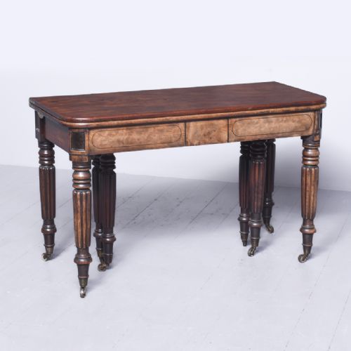 RARE GEORGE IV PATENT ACTION DINING TABLE - ADDITIONAL PHOTO 15