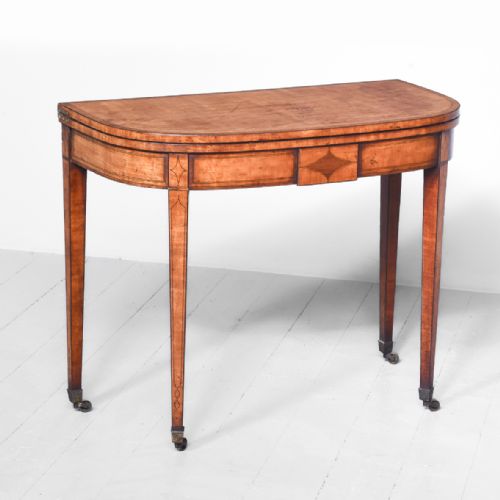 George III Satinwood Tea Table