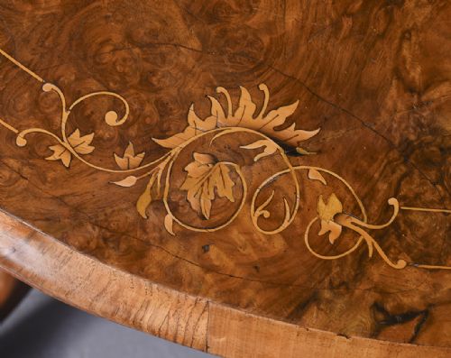 PAIR OF MIDVICTORIAN WALNUT AND INLAID CARD TABLES NOW MATCHED - ADDITIONAL PHOTO 1