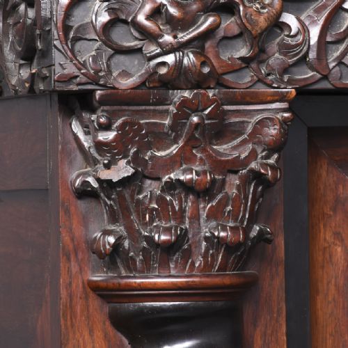 A 17TH CENTURY FLEMISHDUTCH ROSEWOOD KAST - ADDITIONAL PHOTO 1