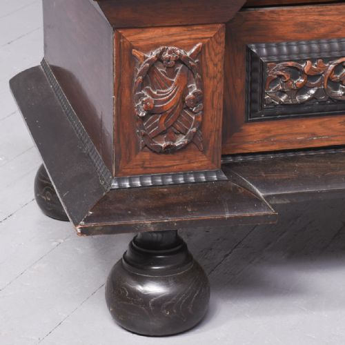A 17TH CENTURY FLEMISHDUTCH ROSEWOOD KAST - ADDITIONAL PHOTO 2