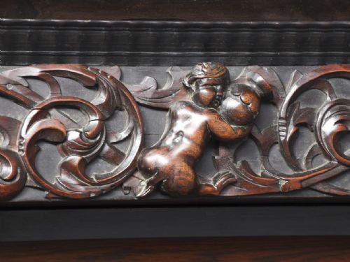 A 17TH CENTURY FLEMISHDUTCH ROSEWOOD KAST - ADDITIONAL PHOTO 3