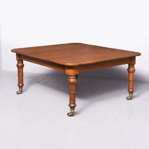 Rare William IV Oak Extending Dining Table