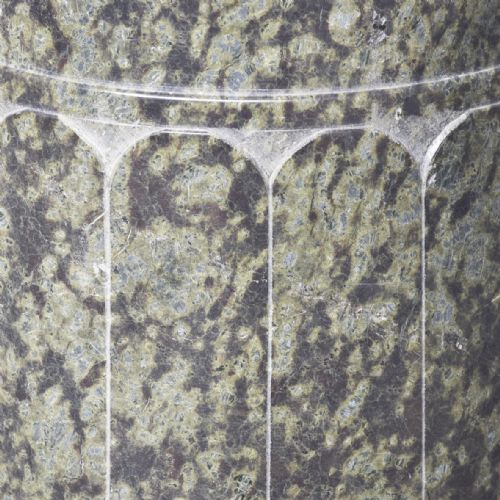 IMPRESSIVE NEOCLASSICAL STYLE VARIEGATED GREEN VICTORIAN MARBLE PEDESTAL - ADDITIONAL PHOTO 5