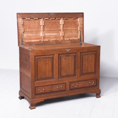GEORGE III OAK MULE CHEST OR KIST - ADDITIONAL PHOTO 8