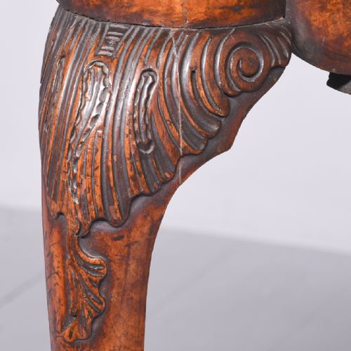 QUALITY DUTCH BURRWALNUT LOWBOY - ADDITIONAL PHOTO 3