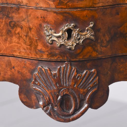 QUALITY DUTCH BURRWALNUT LOWBOY - ADDITIONAL PHOTO 4