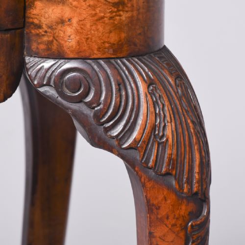 QUALITY DUTCH BURRWALNUT LOWBOY - ADDITIONAL PHOTO 5