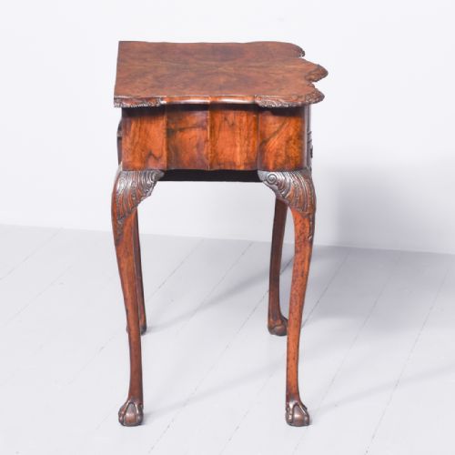 QUALITY DUTCH BURRWALNUT LOWBOY - ADDITIONAL PHOTO 8