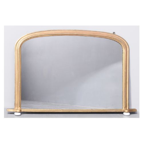 Late Victorian Gilt Framed Overmantel Mirror