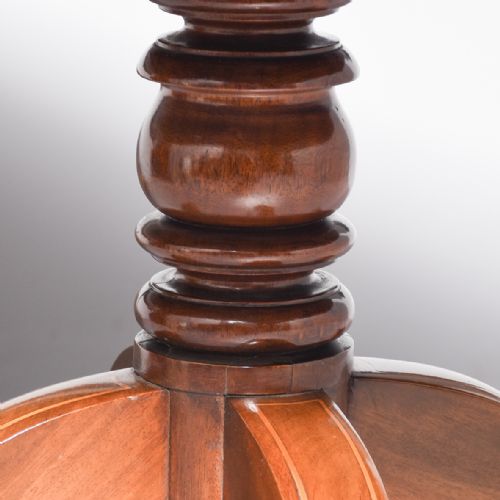 GEORGE III MAHOGANY SNAP TOP BREAKFAST TABLE - ADDITIONAL PHOTO 2