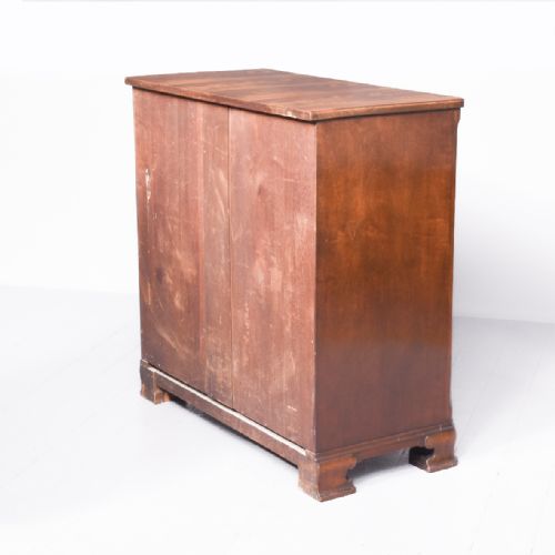 FIGURED MAHOGANY WHYTOCK REID CHEST OF DRAWERS WITH CANTED CORNERS - ADDITIONAL PHOTO 8