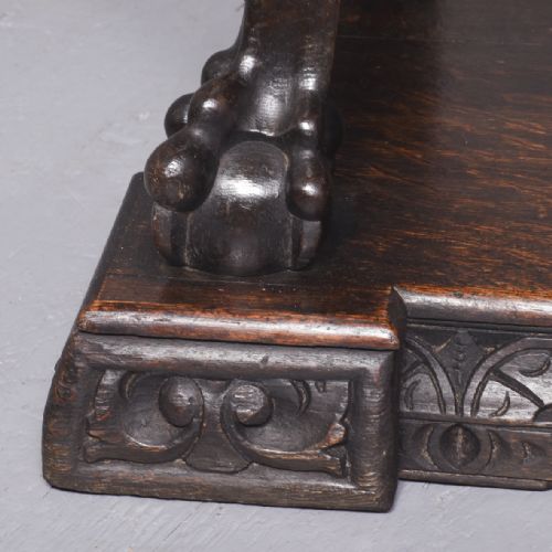 LARGE CARVED DUTCHFLEMISH CARVED HALLSTAND - ADDITIONAL PHOTO 6