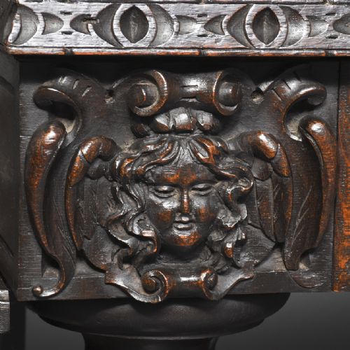 LARGE CARVED DUTCHFLEMISH CARVED HALLSTAND - ADDITIONAL PHOTO 8