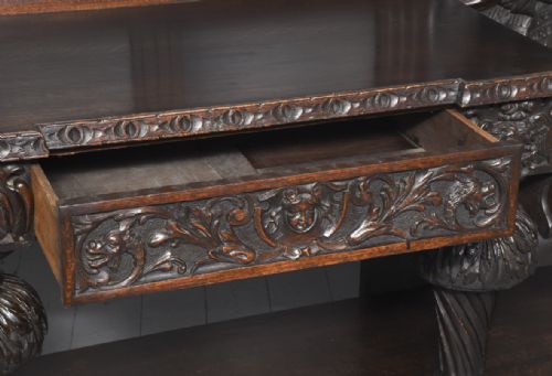 LARGE CARVED DUTCHFLEMISH CARVED HALLSTAND - ADDITIONAL PHOTO 13