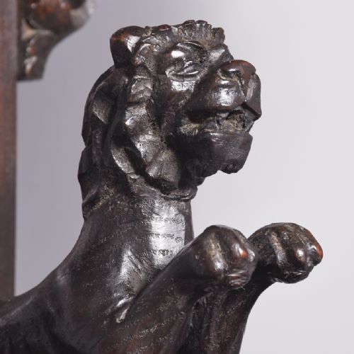 LARGE CARVED DUTCHFLEMISH CARVED HALLSTAND - ADDITIONAL PHOTO 15