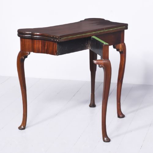 GEORGE III MAHOGANY CARD TABLE - ADDITIONAL PHOTO 7